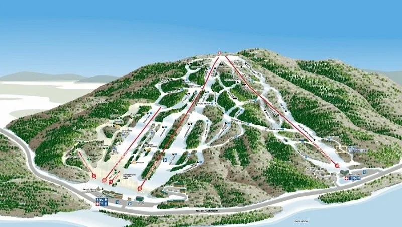 Ski holidays in Uzbekistan, Chimgan resort - location, prices, description 2 Схема трасс Чимган